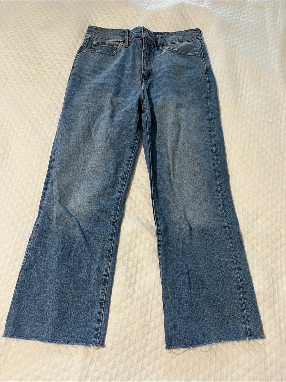 Jcrew High Rise Slim Wide Leg Denim Size 27